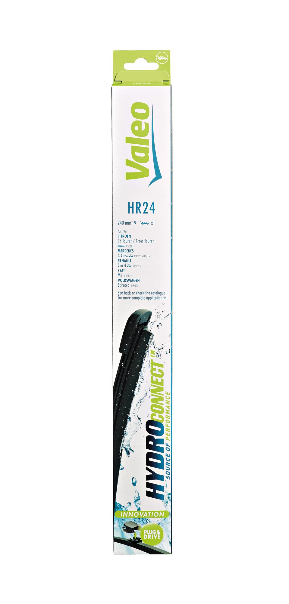 Valeo HydroConnect Multiconnection spazzola tergicristallo post HR24 240 mm 1 pz