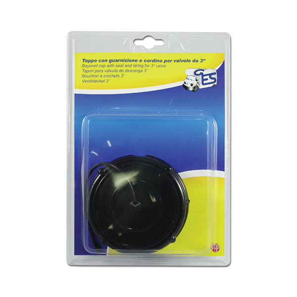 Tappo con guarnizione per valvola di scarico 3" FAP - confezionato in blister 8032793932055