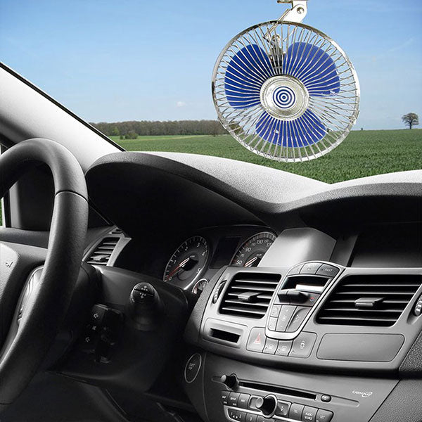 Ventilatore 12V Oscillante con Griglia Metallica per Camper 8711293012015