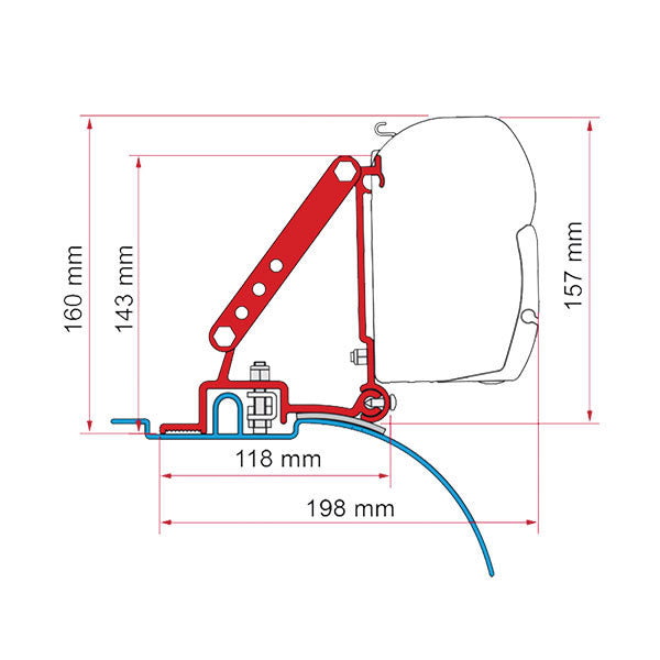 Fiamma-Kit Ducato 2006 98655-755