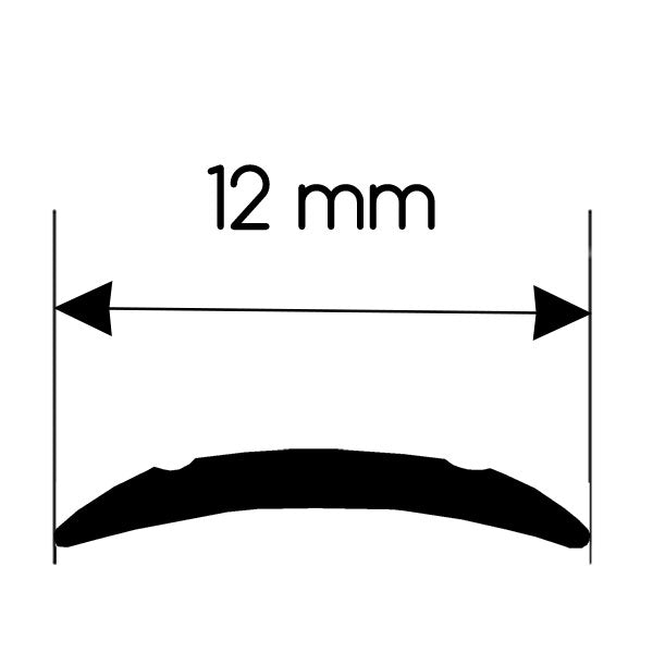 Perfil tapatornillos gris VTE10G de 200 m