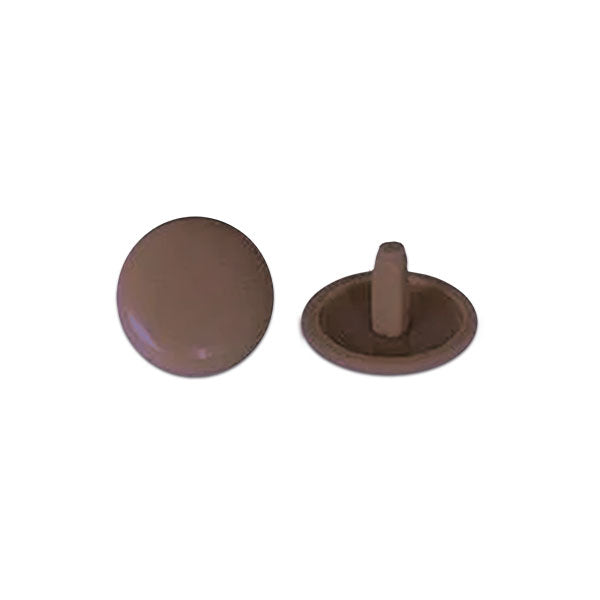 1000 Pozidriv screw covers with hole dark brown VTE12S