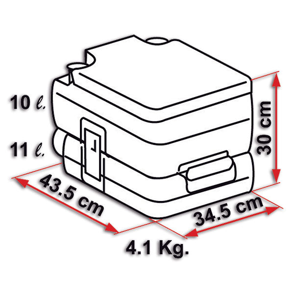 Inodoro portátil Fiamma Bi-Pot 30 para camping, autocaravanas y furgonetas 01356-01-
