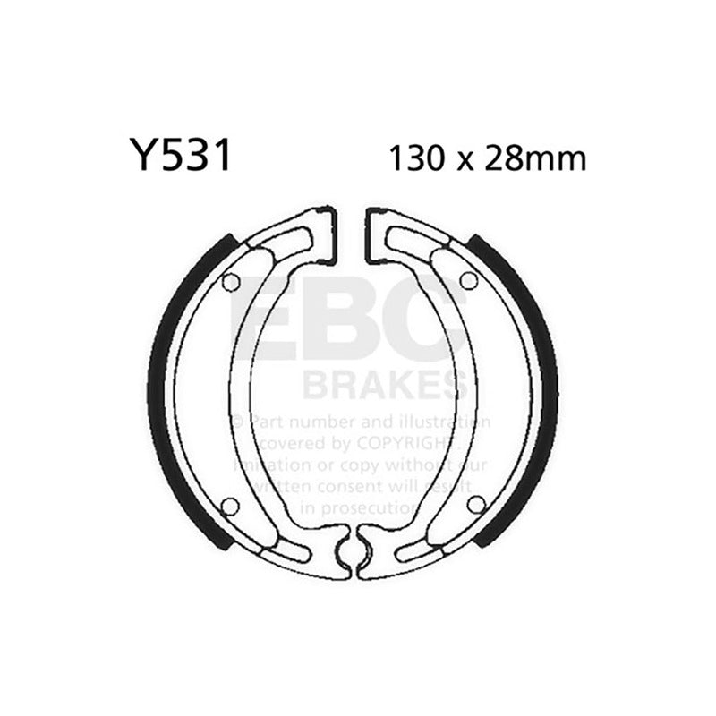 Ebc Brake Shoes Ajs Js 125 09-15 Y531