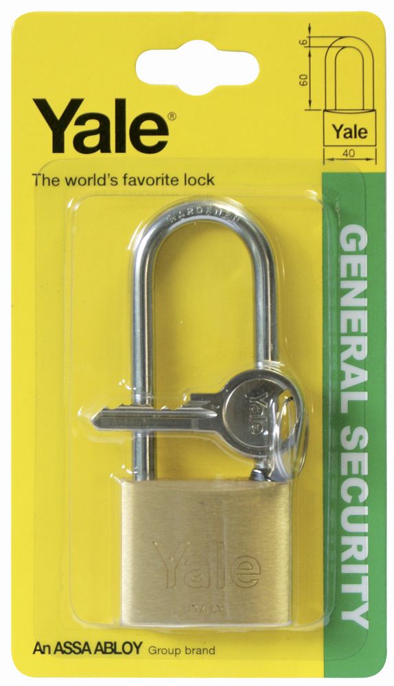 Yale Lucchetto standard 40 mm arco lungo