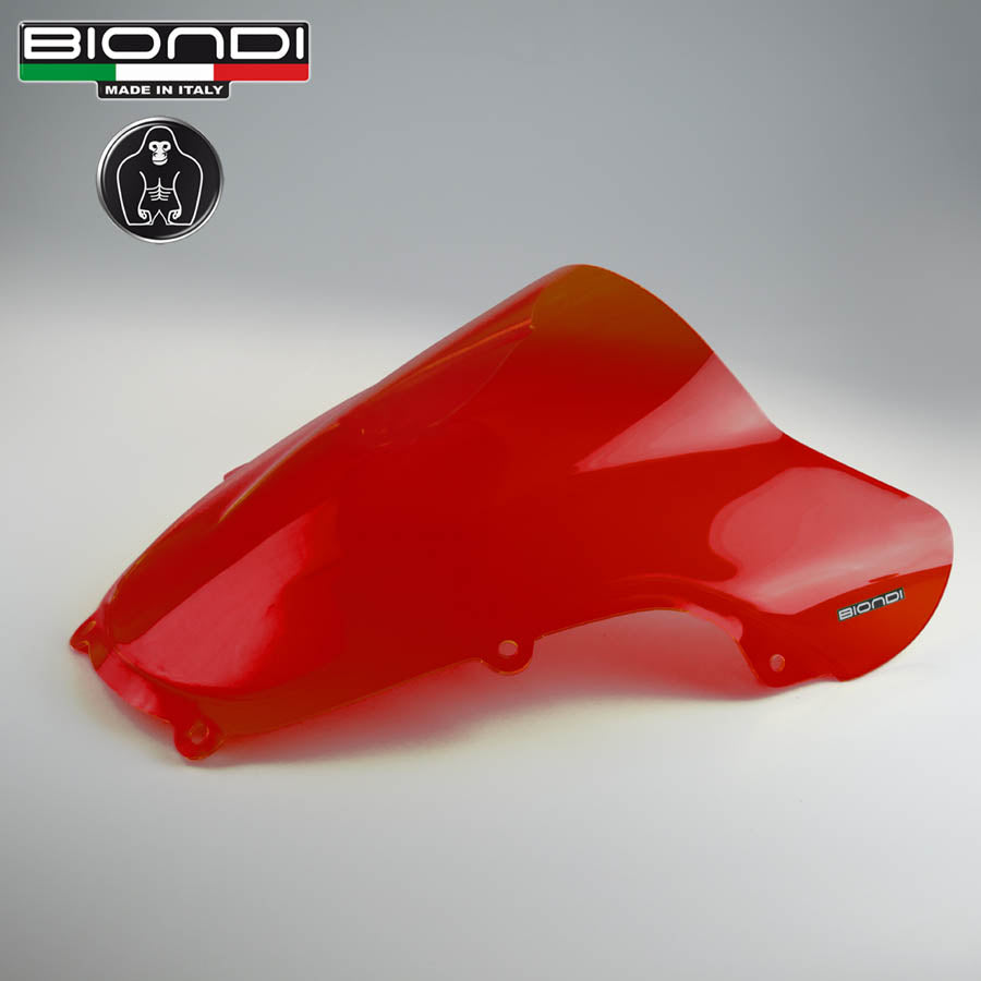 Biondi Gust Cupolino Doppia Bolla Rosso Trasparente Suzuki GSX-R 600/750/1000