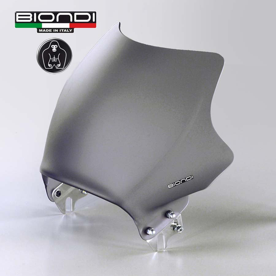 Biondi Dark Cupolino Grigio Satinato per Moto Naked e Faro Tondo - MPN 8010048