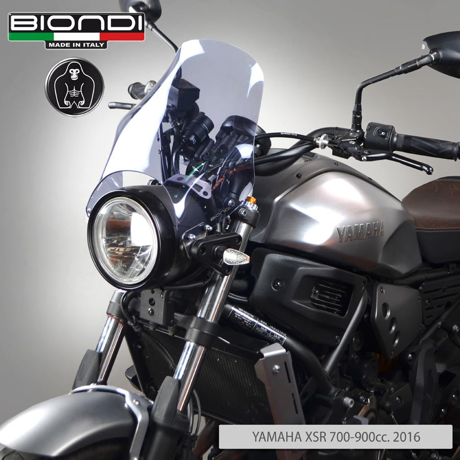 Biondi Cupolino Fumé Naked per Moto con Faro Tondo - MPN 8010033