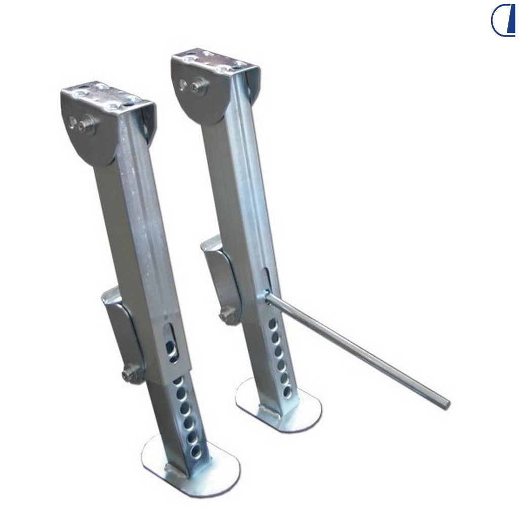 Di-Tec Coppia piedini stabilizzatori in acciaio zincato 34–54 cm