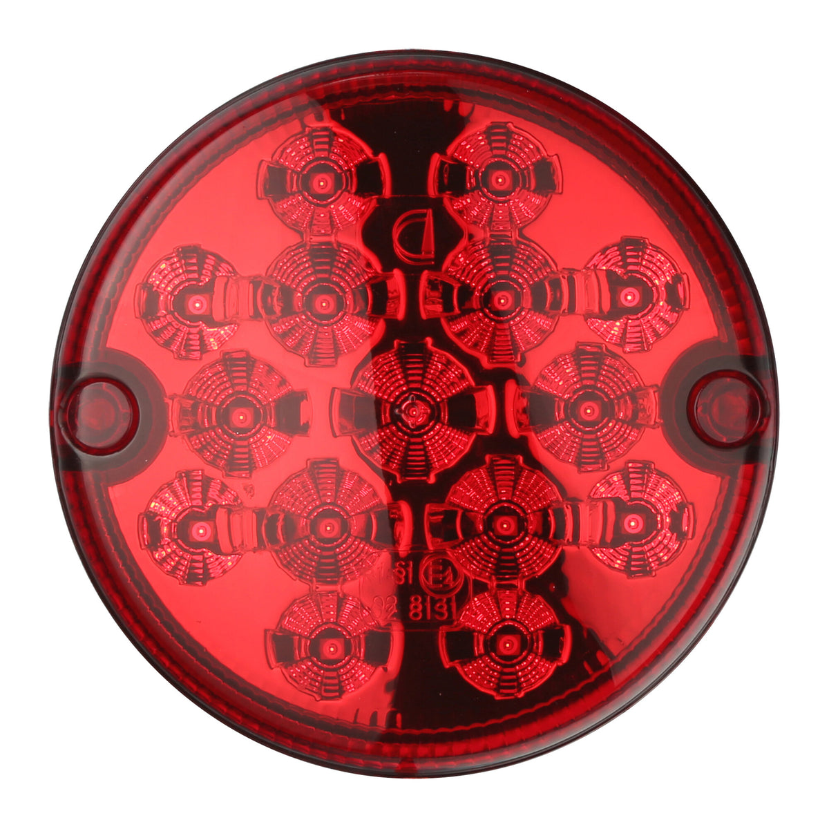 Fanale posteriore LED rotondo stop/posizione da incasso con connettore Super Seal
