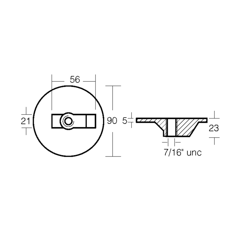 Tecnoseal Anodo In Alluminio Bravo Iii 00835AL