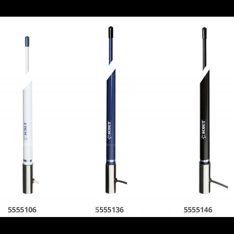 Scout Telecomunicazioni Antenna Nautica Barca Vhf Cm 240 Blue Line 118 KS-42 BLUE