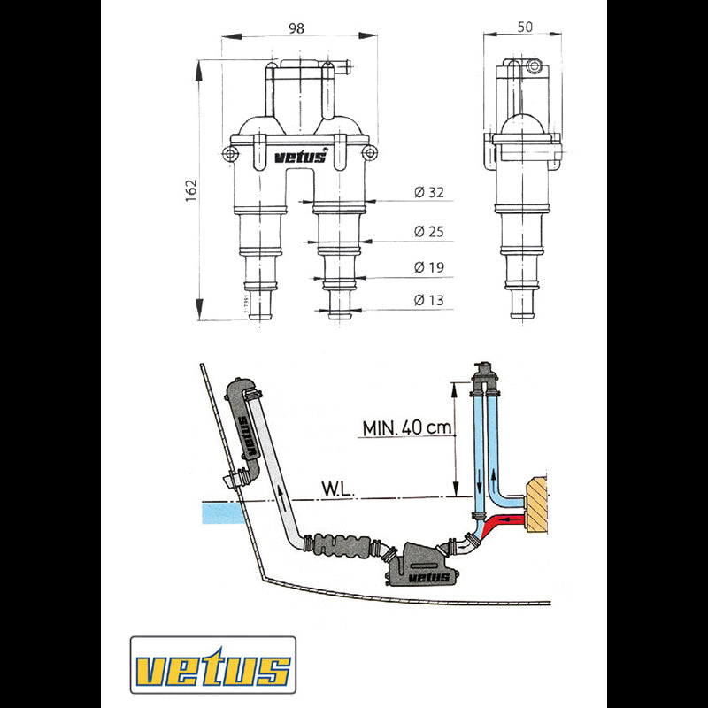 Vetus Antisifone con Valvola AIRVENTV