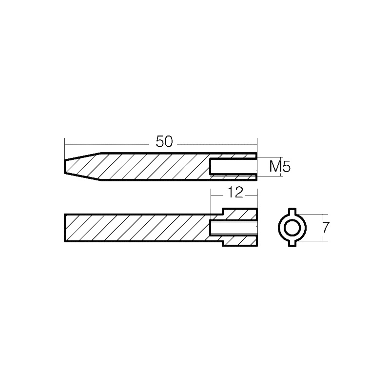 Enrico Polipodio Barotto Para motores de 25/250 HP 01149 Yamaha - Ánodos Mariner