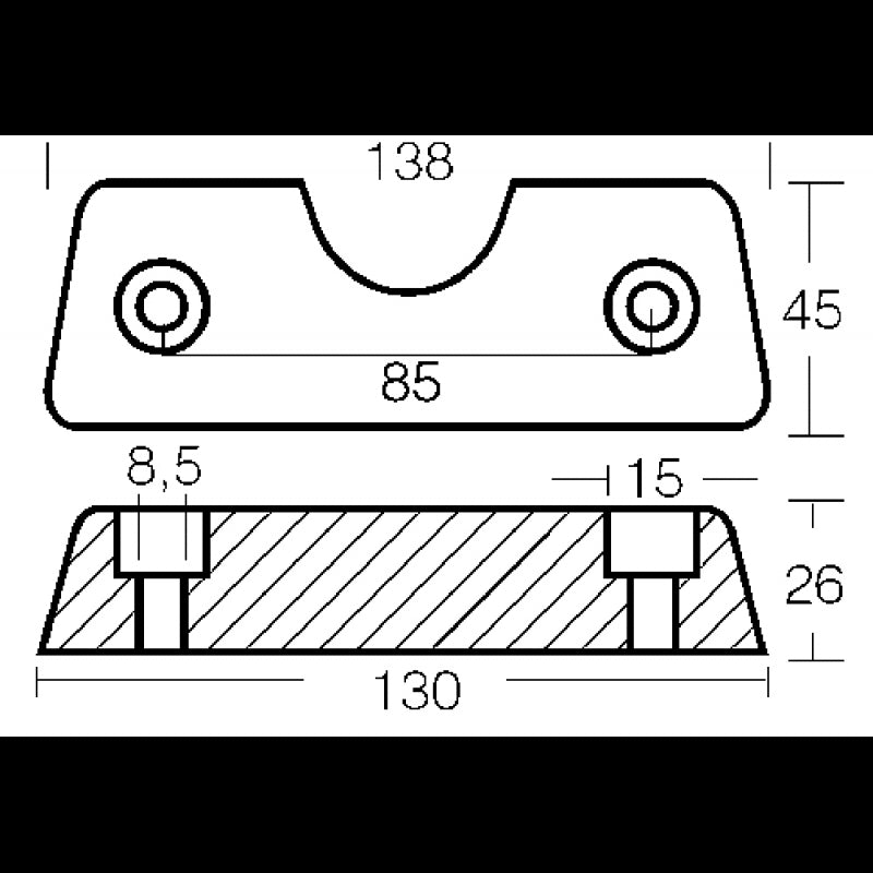 Tecnoseal Placca Dpx In Zinco 00724