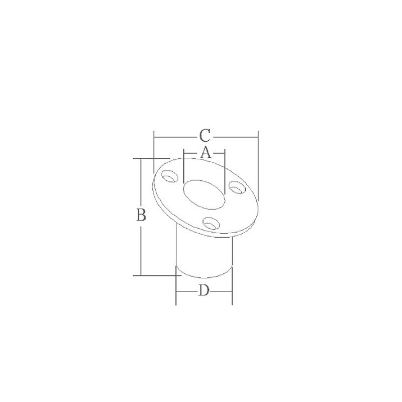 Marine Town Nautica Edelstahl-Einbausockel 9011203