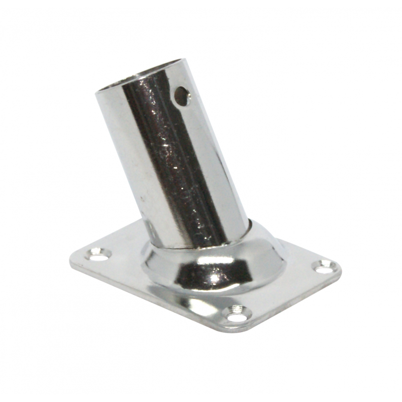 Base rectangular de acero inoxidable FNI de 60 grados y 22 mm de diámetro 3240