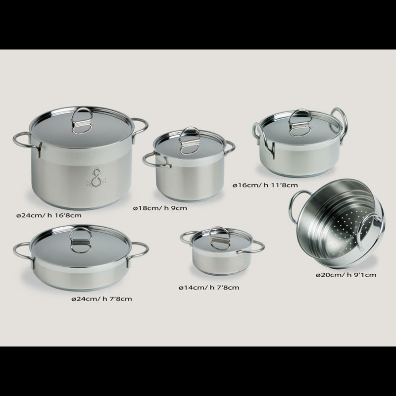 Marine Business Nautica Großes stapelbares Kochgeschirr-Set 20001