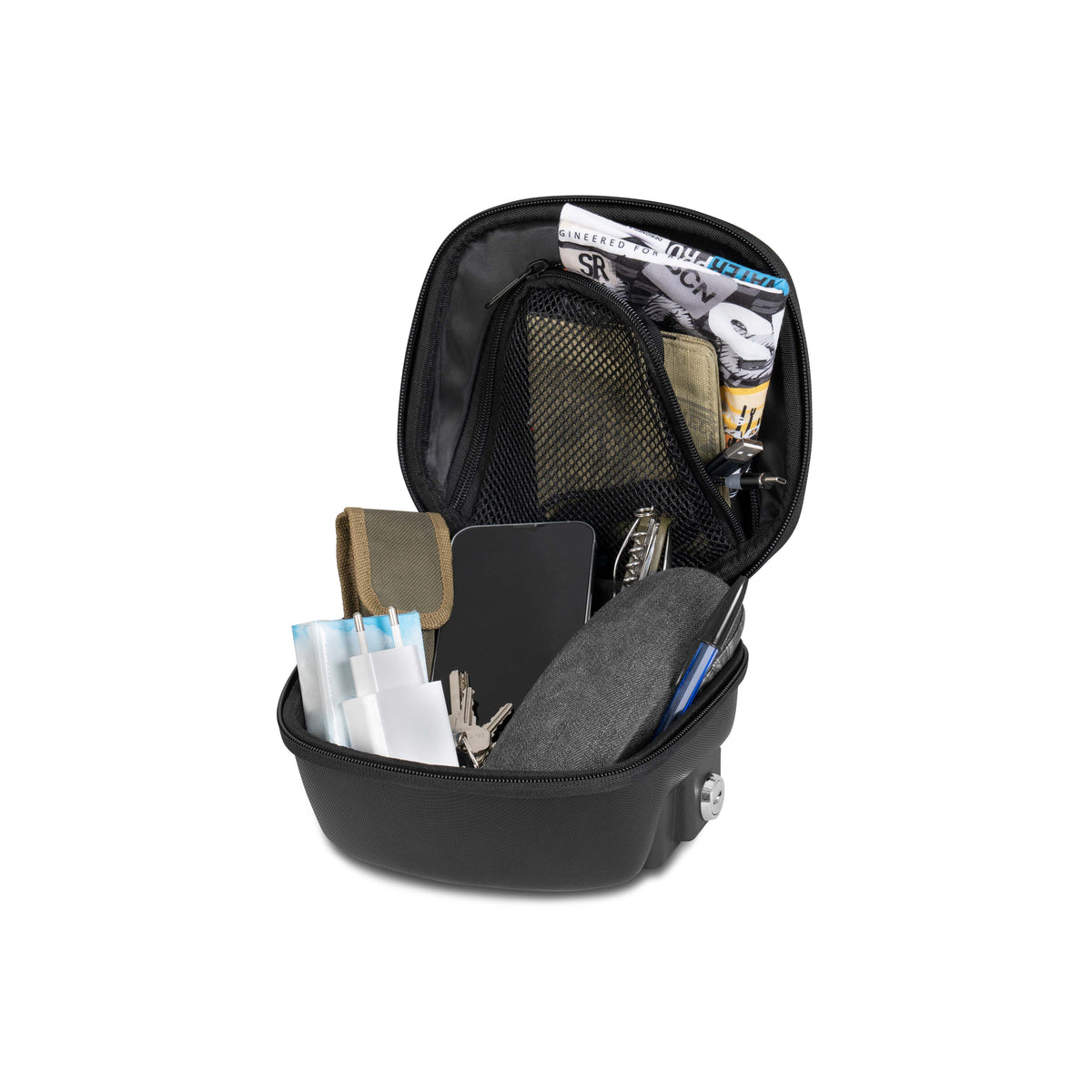 Shad E03CL Borsa da Serbatoio Moto Click System 3 L