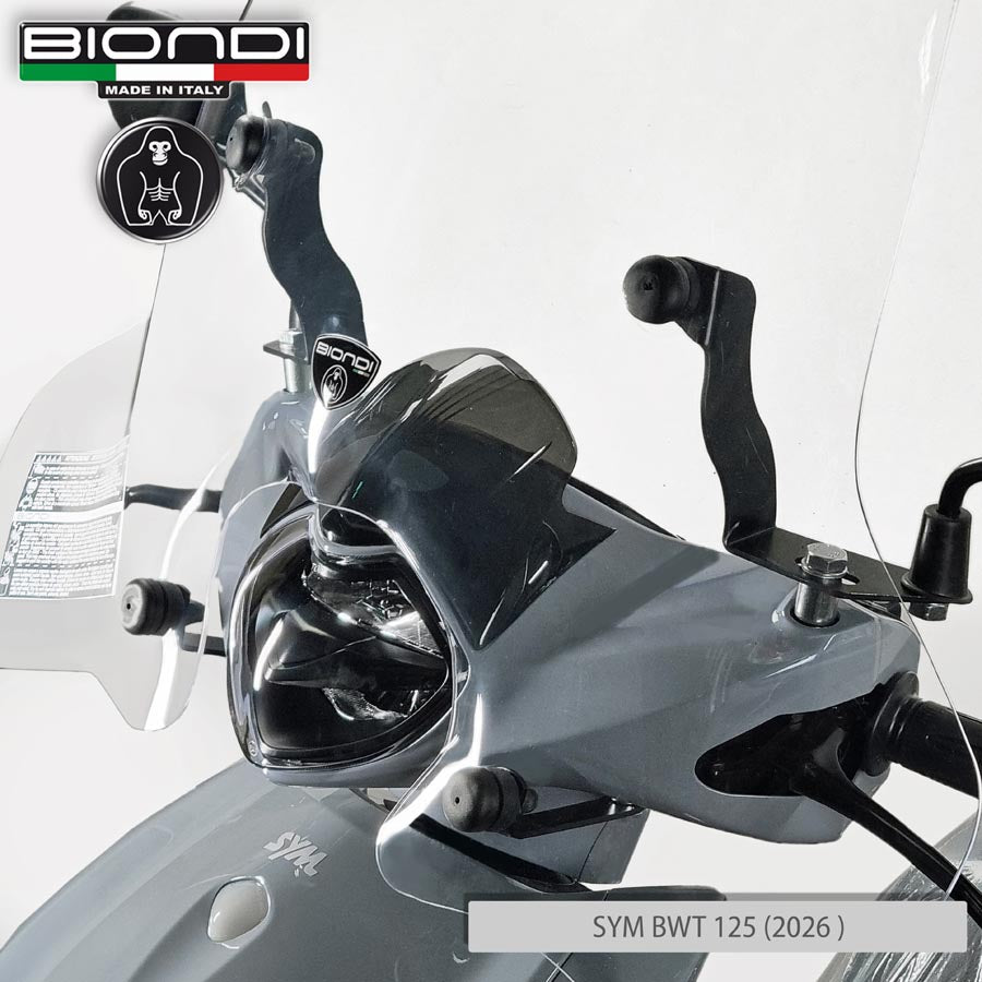 Biondi Parabrezza Linea Z SYM BWT 125 2026 Completo di Attacchi