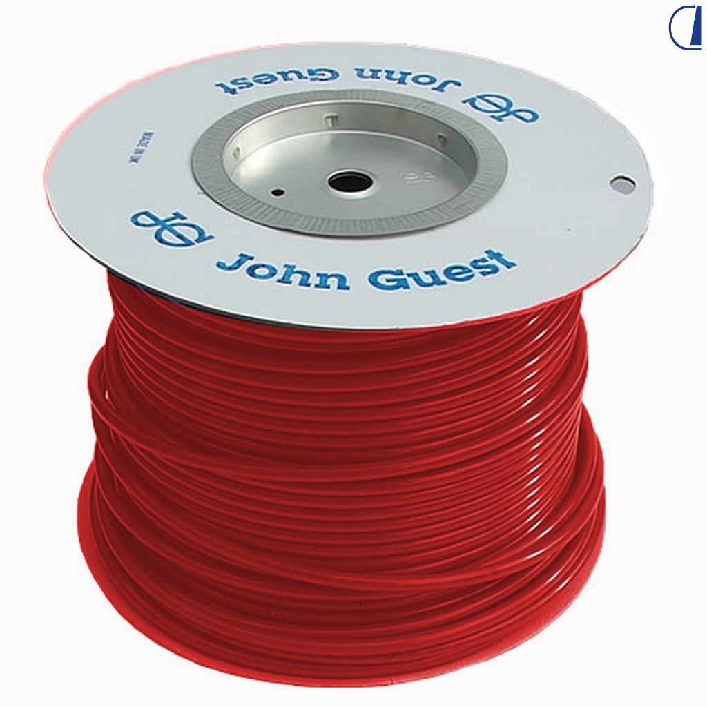 John Guest Tubo acqua calda LLDPE rosso Ø 12 mm per impianto idraulico camper