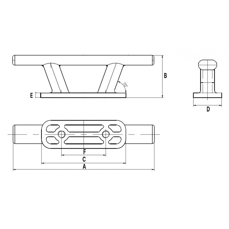 Marine Town Nautica Bitta a Galloccia Inox 316 mm 150 9506790