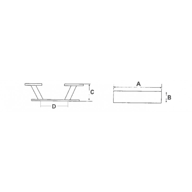 Foresti e Suardi Bitta a Fungo Ottone mm 100 33A.C