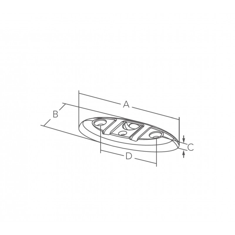 Marine Town Nautica 316 Edelstahl-Klappklampe 115 mm 9806464