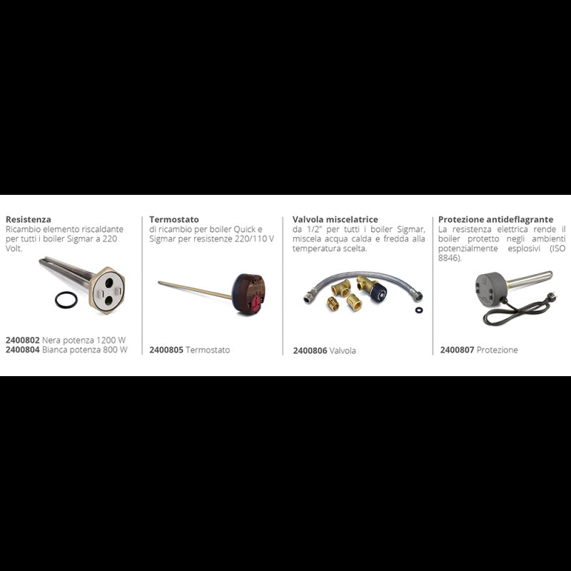 Quick Boiler Nautico Barca Sigmar Termoinox 20 Lt FLB020UT0100A00