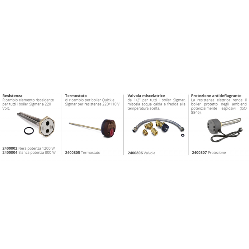 Quick Boiler Nautico Barca Sigmar Termoinox 20 Lt FLB020UT0100A00