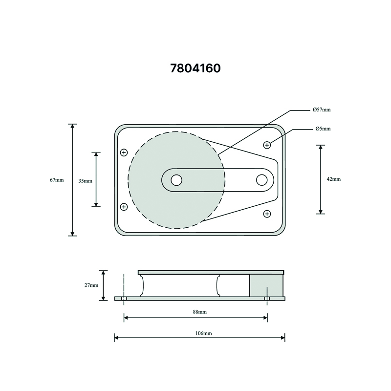 Barton Marine Bozzello Piano Diametro mm 12 N04160