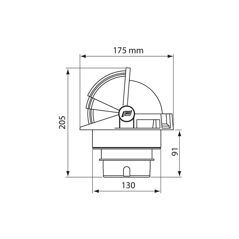 Plastimo Bussola Olimpic 135 Nera 65476