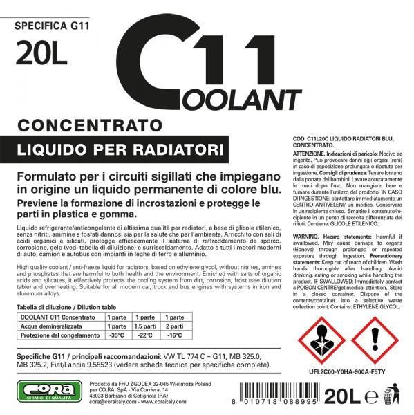 Cora Kühlmittel 11 Blau Konzentrat 20 l