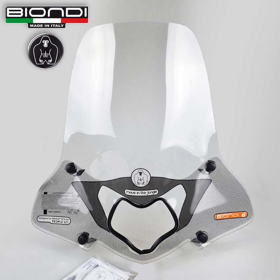 Biondi Parabrezza con Kit di Montaggio KYMCO People Gti 125/300 cc 2010