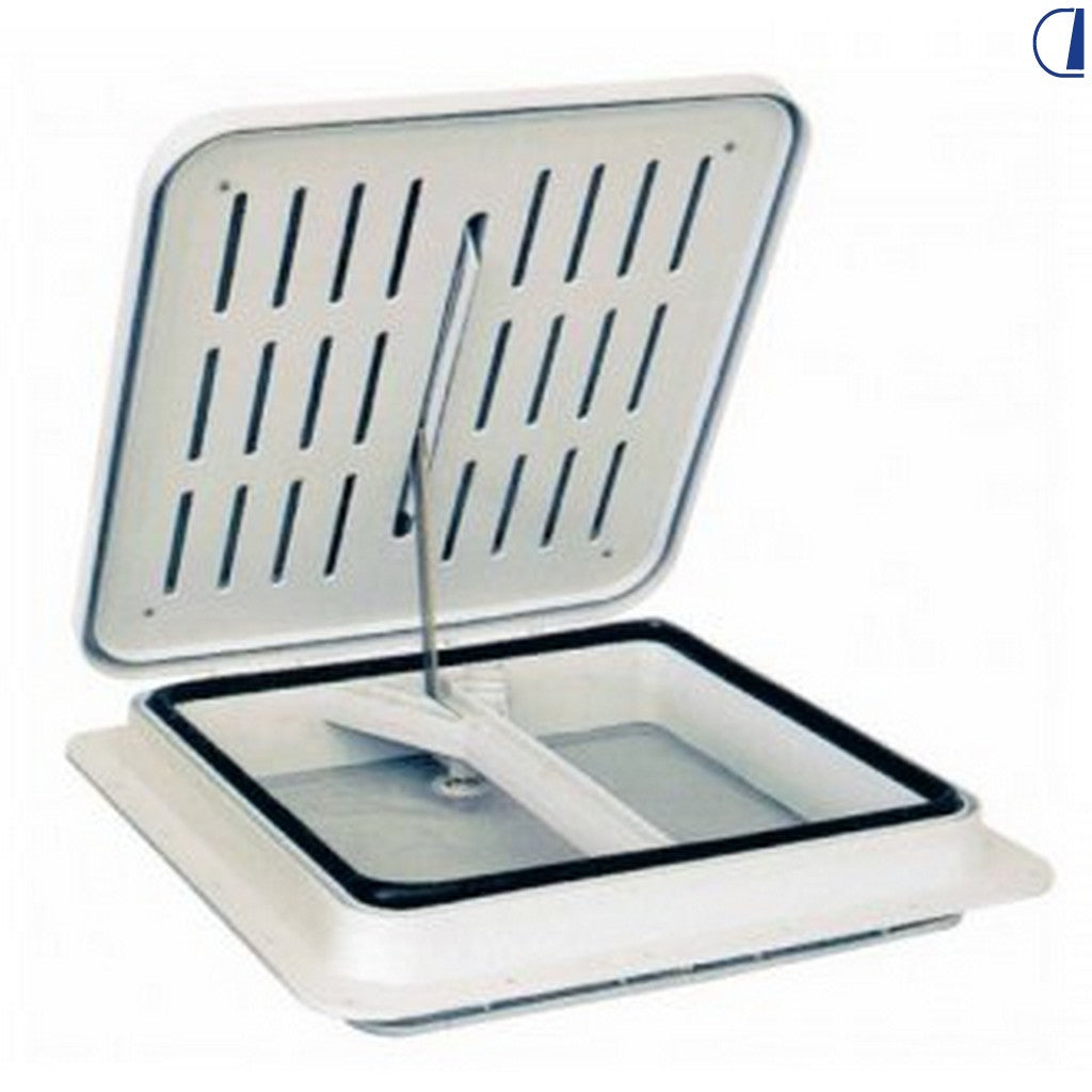 Di-Tec Oblò per camper 40x40 cm doppio anticondensa bianco con zanzariera