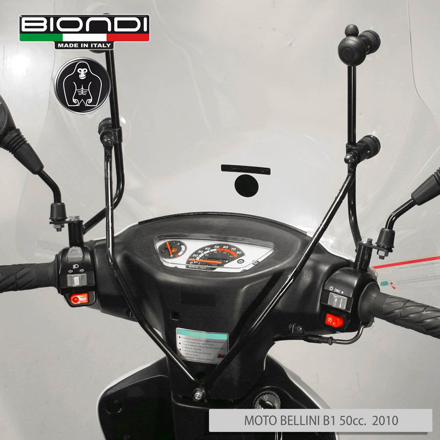 Biondi Kit Attacchi Parabrezza per Moto Bellini B1/B2 e Over B1 50cc