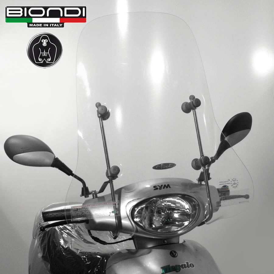 Biondi Parabrezza Pro SYM Megalo AK12 125 cc 2007 - Completo di Attacchi