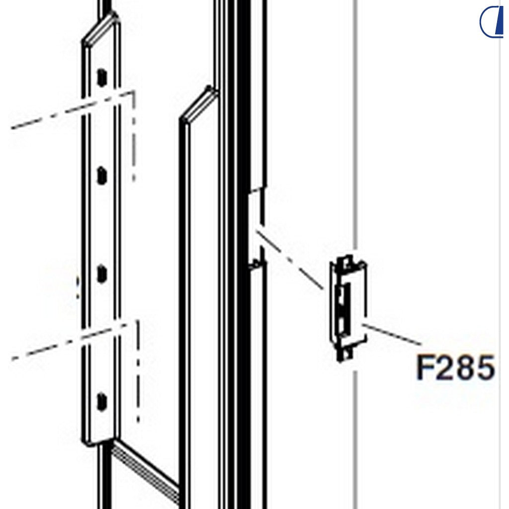 Di-Tec Maniglia completa per frigorifero Slim 70, 90 e 140