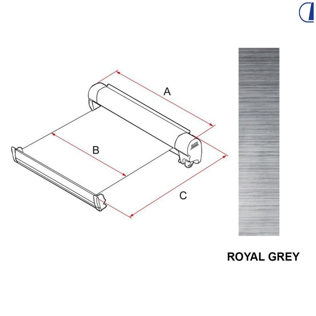 Telo rullato 400 Royal Grey Ext.250 F45S
