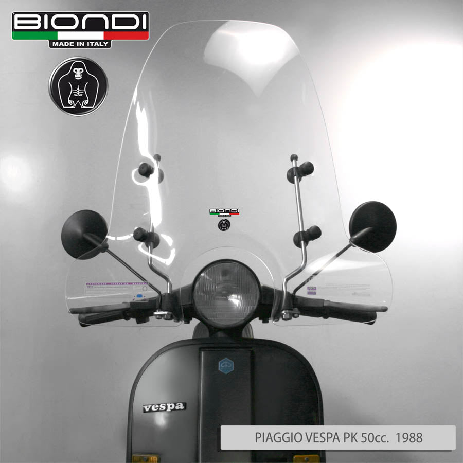 Biondi Club Parabrezza Scooter Trasparente per Vespa e Compatibili - MPN 8060900