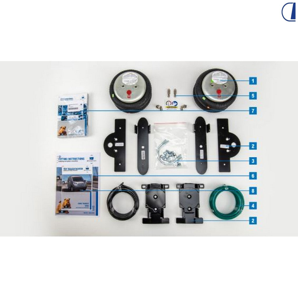 Di-Tec Sospensione pneumatica posteriore VB Semiair 8" doppia balza per Ducato