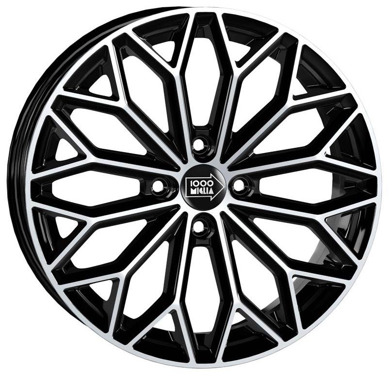Cerchio in lega mod. MM1034 Black Polished 7x17 / 4 fori / PCD 108 / ET 38 / foro centrale 63,4