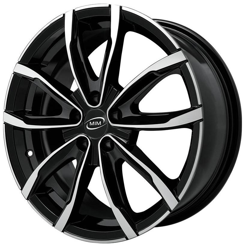 Cerchio in lega mod. EVO001 Black Polished 6,5x16 / 5 fori / PCD 114,3 / ET 40 / foro centrale 73,1