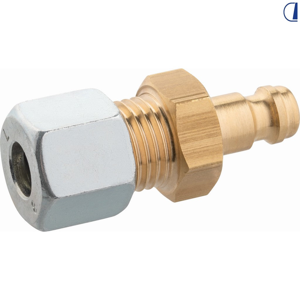 GOK Nipplo di ricambio per innesto rapido gas 5 bar tubo rame Ø 8 mm