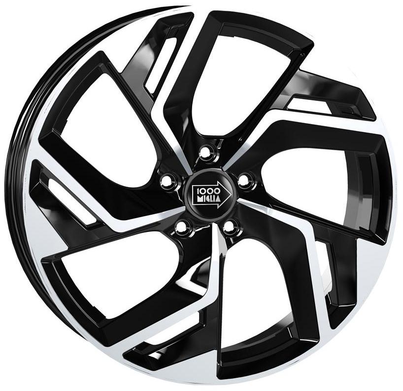 Cerchio in lega mod. MM1031 Black Polished 7,5x18 / 5 fori / PCD 108 / ET 33 / foro centrale 73,1