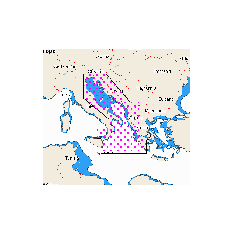 C-Map Wide Reveal Coste Europa Sud-Ovest Cartografia
