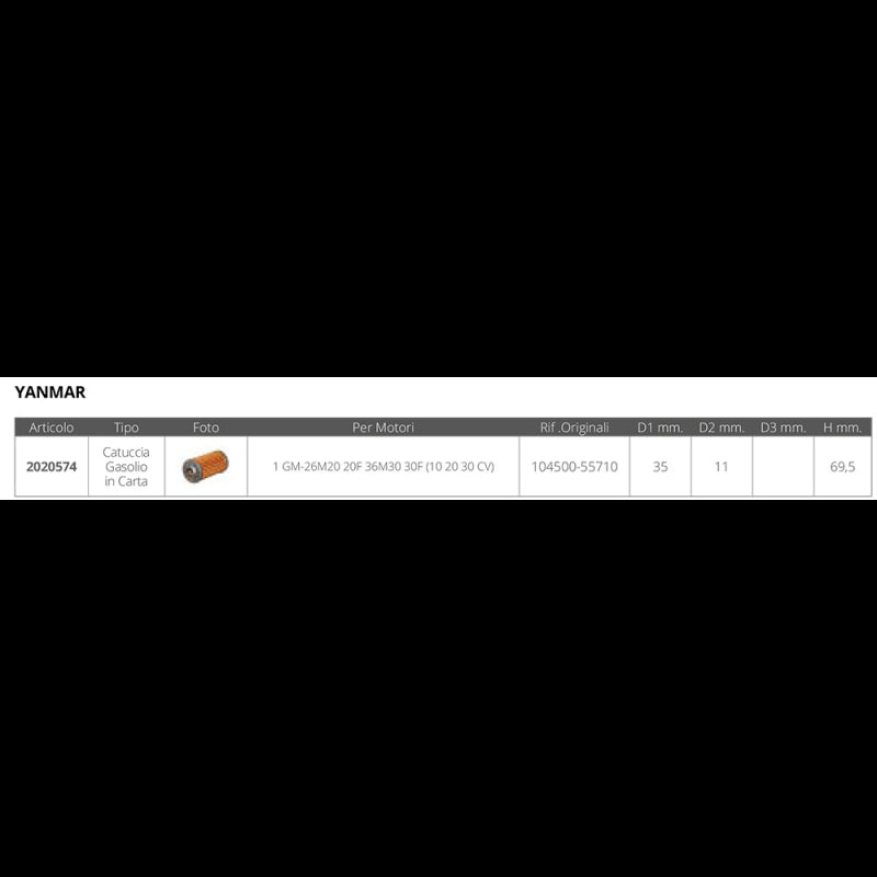 FNI Yanmar G1372 Diesel Cartridge