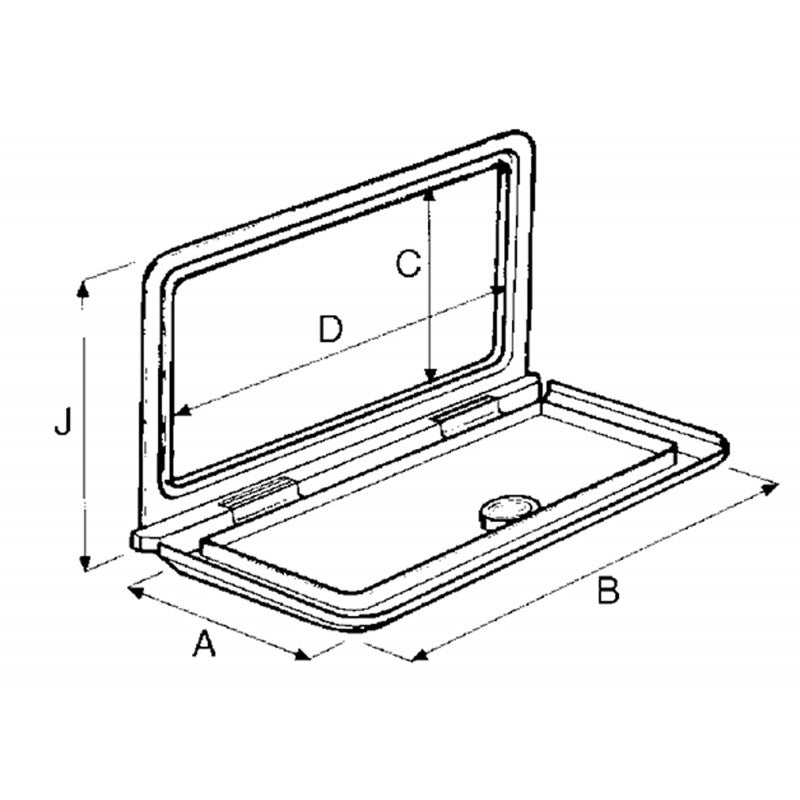 Neue Rade-Angelkiste mit Schlüssel 196573