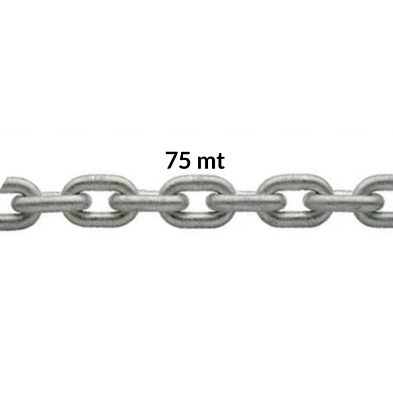 Cadena galvanizada calibrada FNI diámetro 6 mm - Bobina de 75 m C03060CF