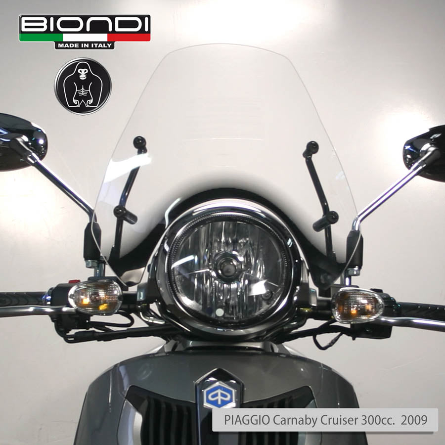 Biondi Cupolino Trasparente Serigrafato Piaggio Carnaby Cruiser 300 - MPN 8061168
